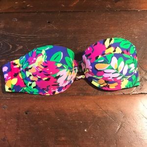 Aerie floral bikini top